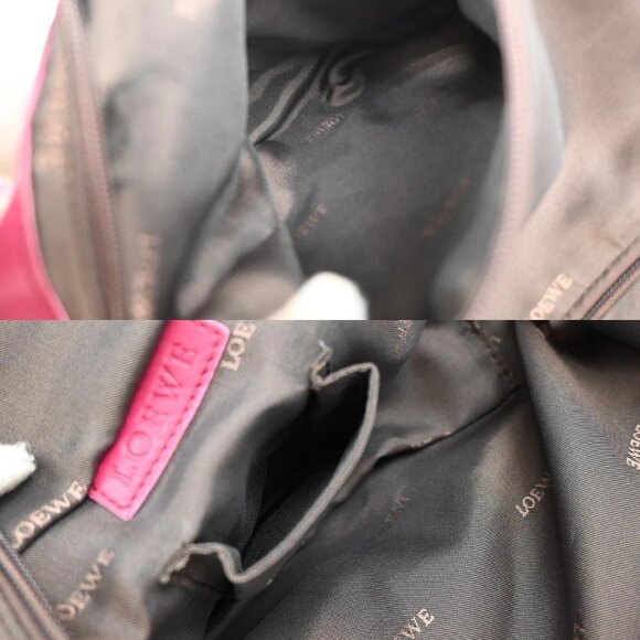 LOEWE Anagram Logo Nappa Aire Hand Bag Leather Pink GHW Spain 84EF792 - Picture 11 of 15